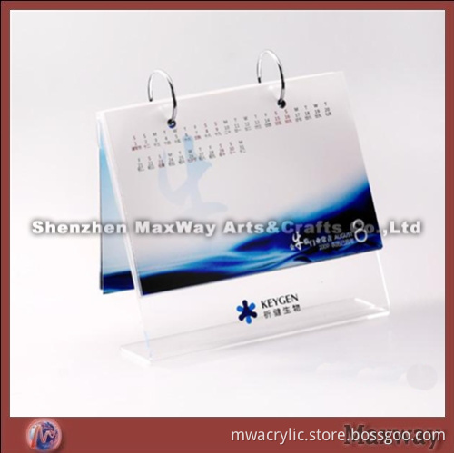 High Transparence Fashionable Acrylic Calendar Holder